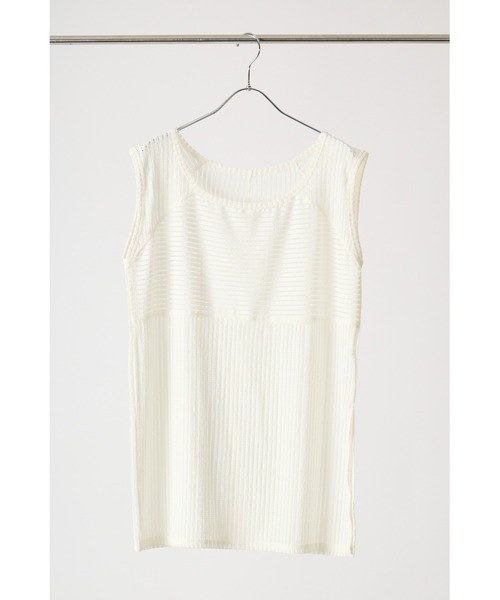 tシャツ 「セットアップ」CHIGNON シアーリブスクエアプルオーバー レディース メンズ