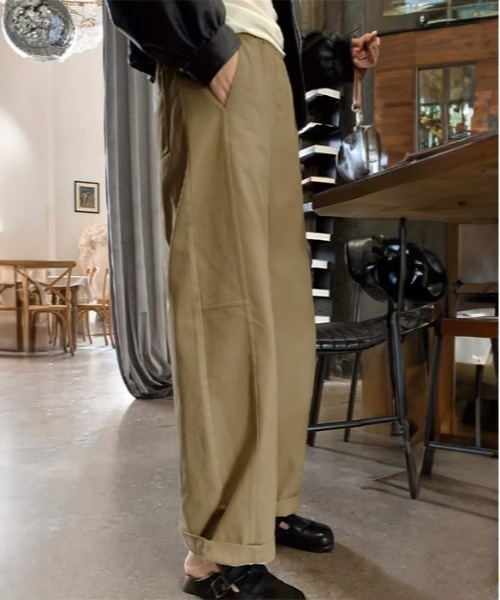 パンツ バレルレッグツイルパンツ レディース : ZOZOTOWN Yahoo