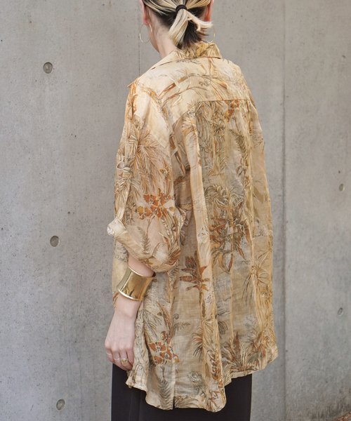 COUTURE D'ADAM クチュールドアダム　総柄　ブラウス COUTURE D'ADAM（クチュール ド アダム）】Block print