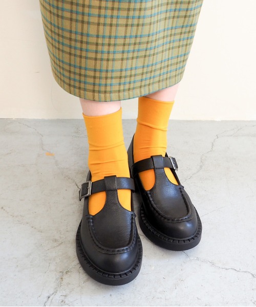 あしながおじさん　黒革　23センチ 美品 ENあしながおじさん サイドゴアブーツ シボ革 ブラック 23