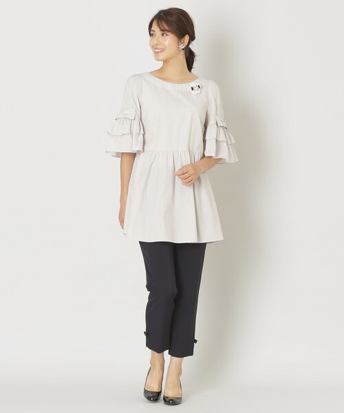 Belchic クロップドパンツ TO BE CHIC」 クロップドパンツ 38 ブラック レディース