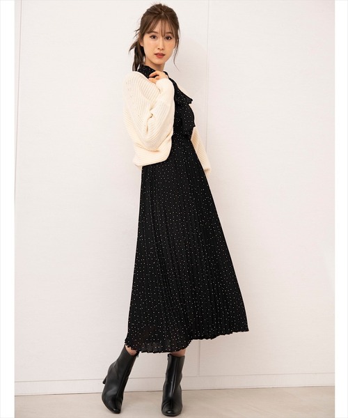 「SWINGLE」 ニットボレロ MEDIUM アイボリー レディース_画像4