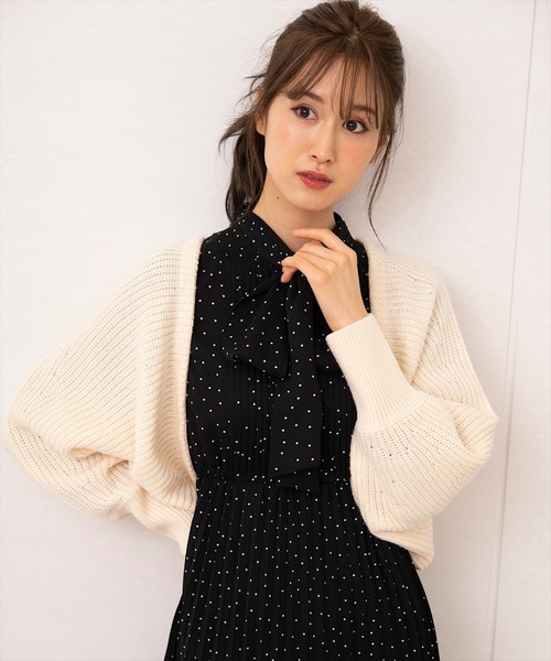「SWINGLE」 ニットボレロ MEDIUM アイボリー レディース_画像7