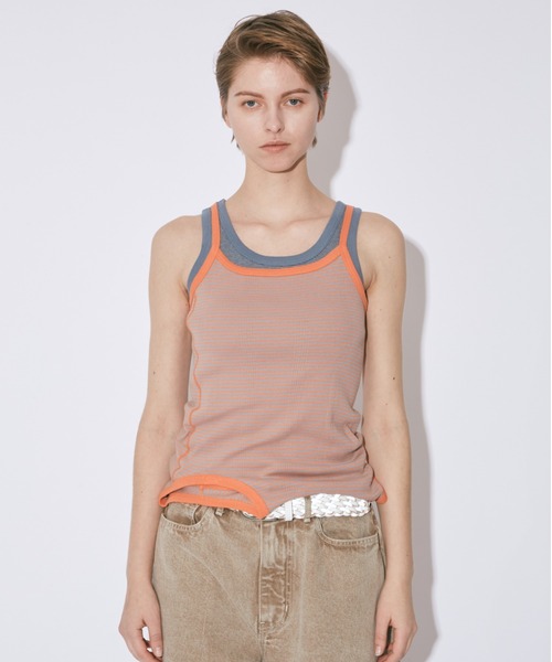 タンクトップ ノースリーブ Miller flip tank-top レディース メンズ Robert P. Miller タンクトップ ノースリーブ flip tank-top