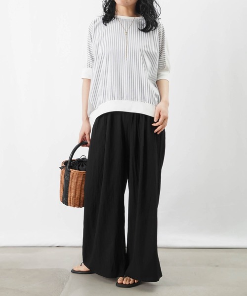 tシャツ LC/LLL シアー切替Tee レディース LADY LUCK LUCA tシャツ LC/LLL シアー切替Tee レディース