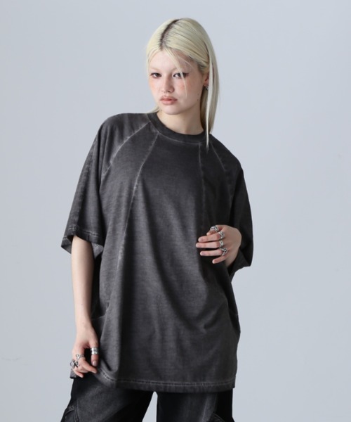 tシャツ SIS/エスアイエス/ピグメントBIGtee レディース メンズ