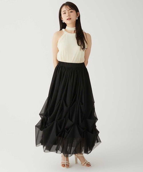 スカート Luan LILY TULLE LONG SKIRT Luan（ルアン） スカート 「Luan」LILY TULLE LONG SKIRT/チュール