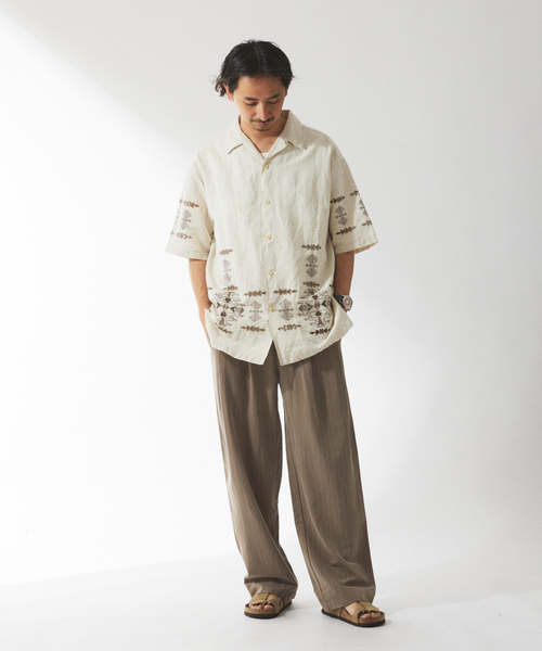 uschisanページ ペンドルトン PENDLETON / ペンドルトン 別注コットンシャギー オープンカラー