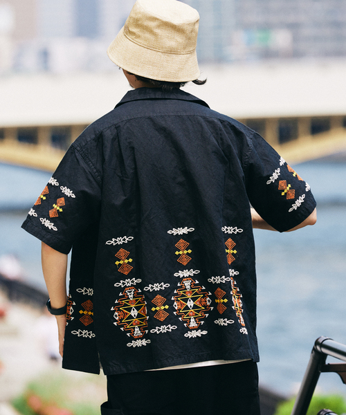 PENDLETON シャツ / ペンドルトン 別注 刺繍 オープンカラー