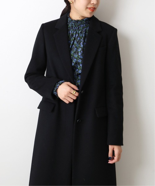 ジャーナルスタンダードL'ESSAGE ブラック ウールコート journal standard L'essage（ジャーナルスタンダード レサージュ