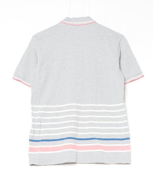 「FRED PERRY」 半袖ポロシャツ MEDIUM グレー レディース_画像2