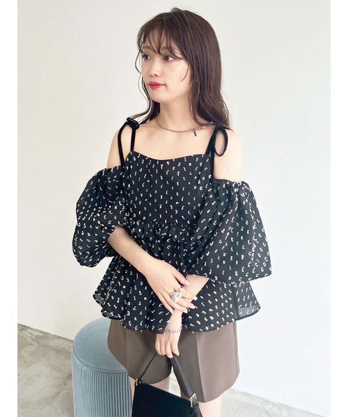 LILY BROWN（リリーブラウン） ブラウス シャツ 3wayジャガード