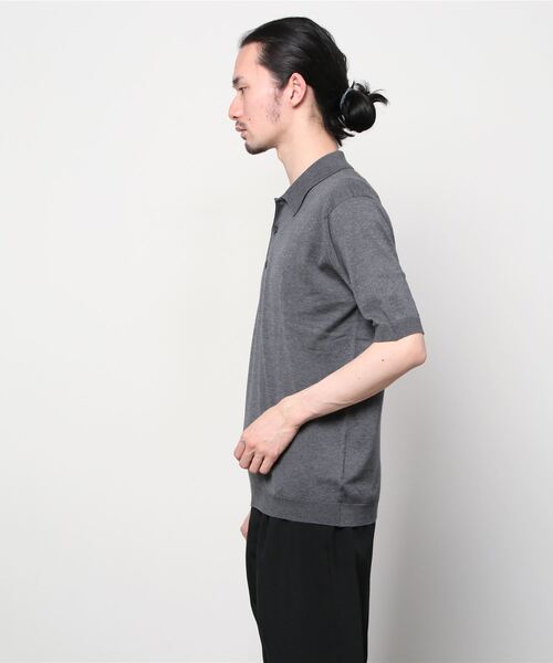 JOHN SMEDLEY 「JOHN SMEDLEY」 半袖ポロシャツ LARGE ブラック