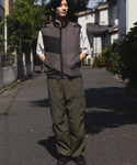 ベスト ジレ NAVYファン付きベスト「空調風...の詳細画像1