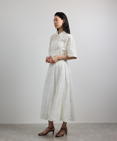 ROPE'（ロペ） ブラウス シャツ 「洗える」シアーチェッククロップド5