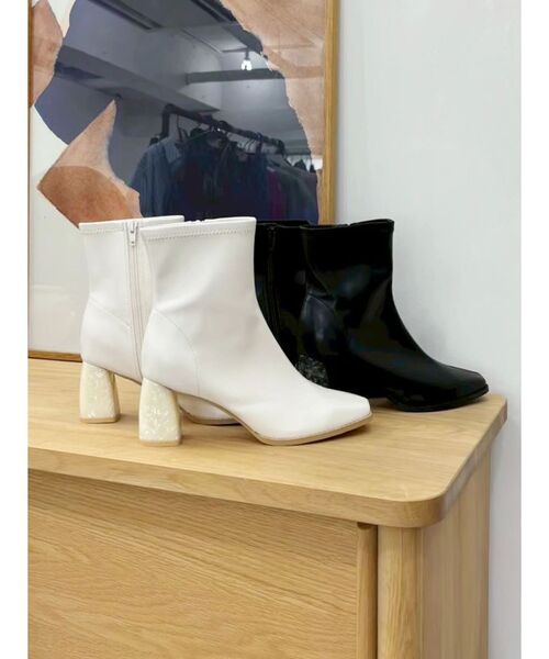 MERCURYDUO（マーキュリーデュオ） ブーツ フェイクレザースクエアトゥ