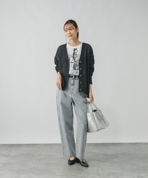 GLOBAL WORK（グローバルワーク） カーディガン ペーパーヤーンカノコ