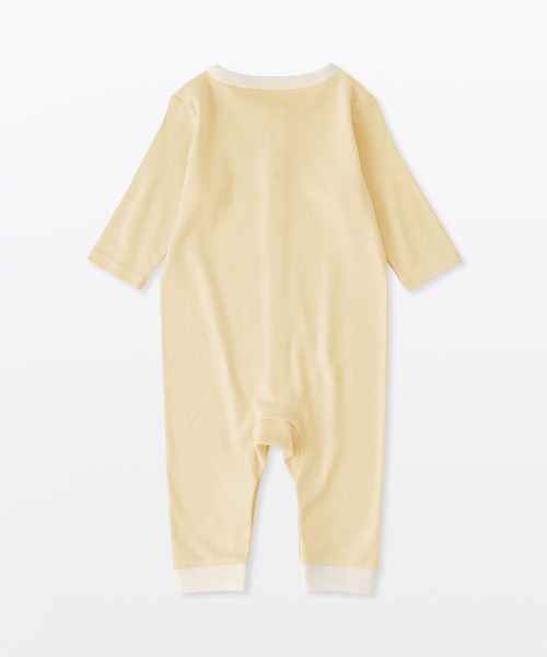 ベビー ベビー　脇に縫い目のないフライス編み長袖カバーオール | 無印良品 | 15