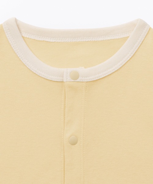 ベビー ベビー　脇に縫い目のないフライス編み長袖カバーオール | 無印良品 | 16