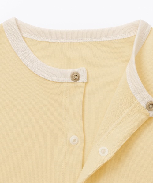 ベビー ベビー　脇に縫い目のないフライス編み長袖カバーオール | 無印良品 | 17