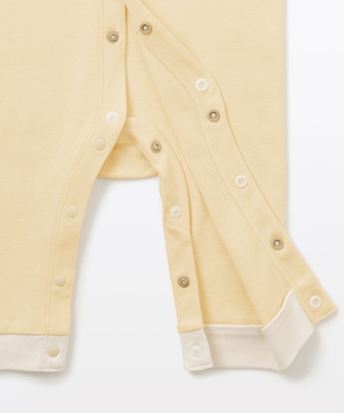 ベビー ベビー　脇に縫い目のないフライス編み長袖カバーオール | 無印良品 | 18