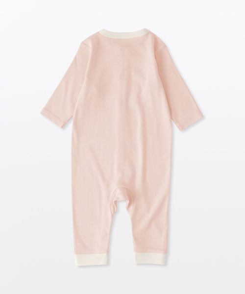 ベビー ベビー　脇に縫い目のないフライス編み長袖カバーオール | 無印良品 | 20