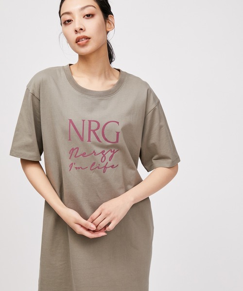 「NERGY」 Tシャツワンピース FREE ブラック レディース_画像7