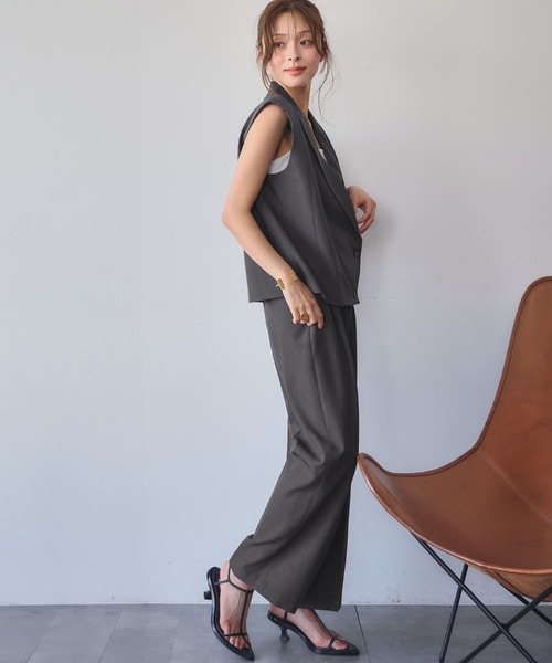 ELFRANK セットアップ 「2025AW」セットアップ テーラードベスト ジレ