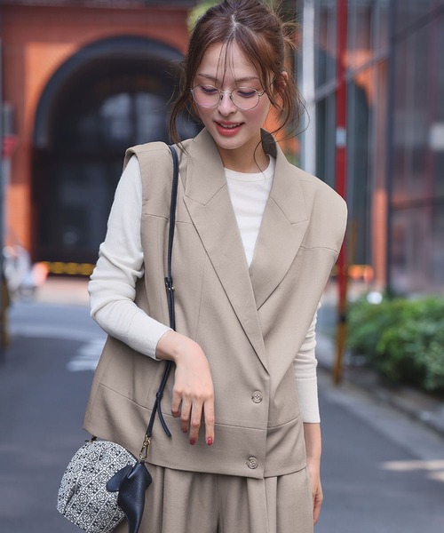 ELFRANK セットアップ 「2025AW」セットアップ テーラードベスト ジレ