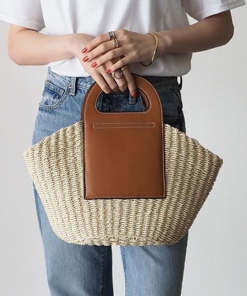 「Riberry」 かごバッグ FREE ベージュ レディース_画像5