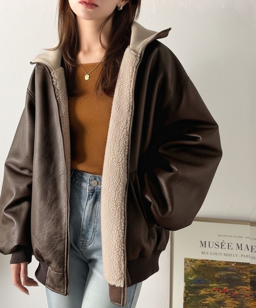 Java ブルゾン アウター 「JaVaジャバコラボ」気分に合わせて変化を