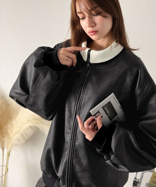 Java ブルゾン アウター 「JaVaジャバコラボ」気分に合わせて変化を