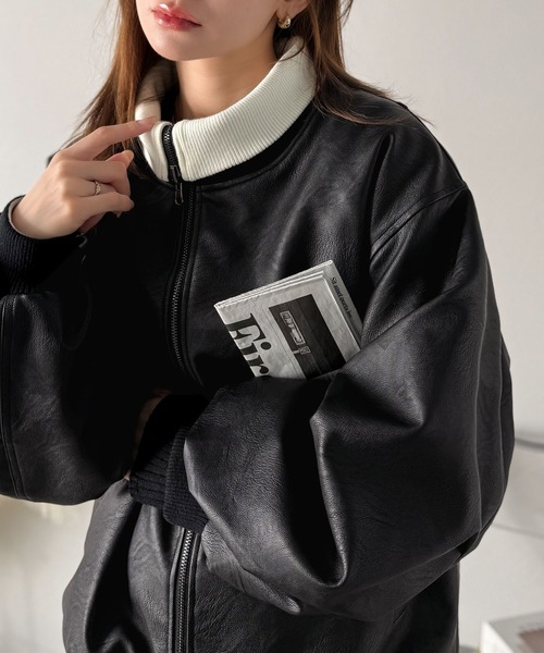 Java ブルゾン アウター 「JaVaジャバコラボ」気分に合わせて変化を