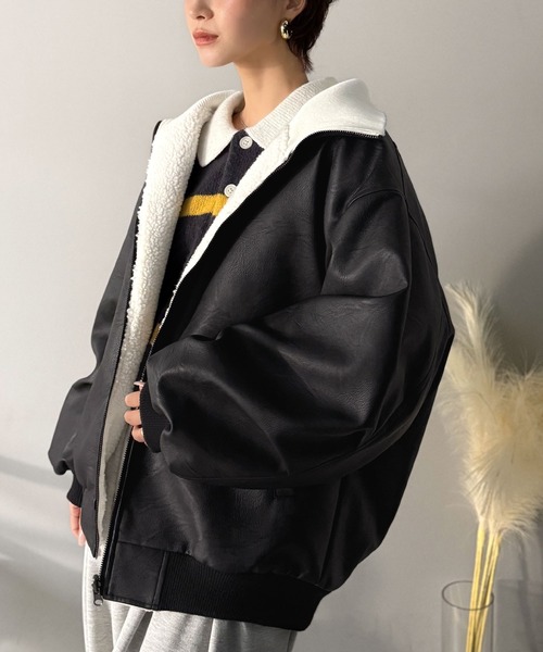 Java ブルゾン アウター 「JaVaジャバコラボ」気分に合わせて変化を