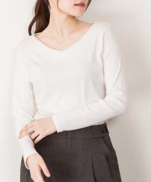 Rady Vネック大人女子シャツ トップス シャツ ブラウス 白シャツ Vネックブラウス レディース 7分袖
