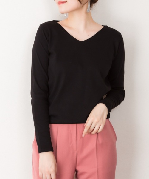 RCD tシャツ 無地ロングVネックTシャツ レディース : ZOZOTOWN Yahoo