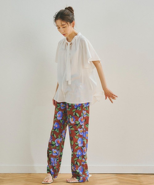 「Droite lautreamont」 半袖ブラウス M オフホワイト レディース_画像5