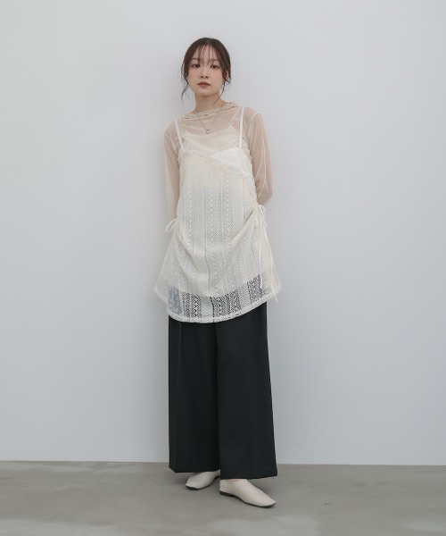 BAB（バブ） ワンピース レースドッキングミニキャミワンピース