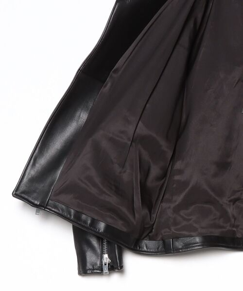 コート ジャケット A LEATHER MOTO JACKET (AMJ2401) メンズの画像