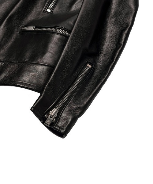 コート ジャケット A LEATHER MOTO JACKET (AMJ2401) メンズの画像