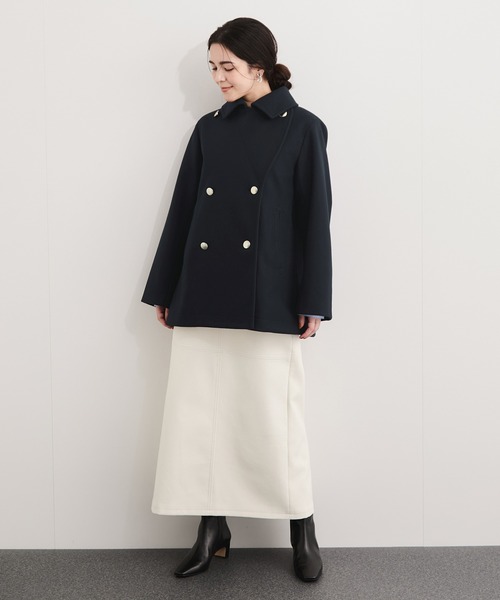 LE CERCLE par rope' ピーコート pコート ウールライクダブル