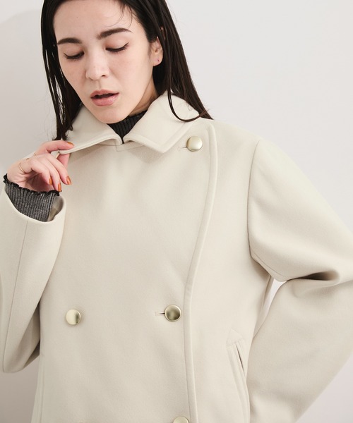 LE CERCLE par rope' ピーコート pコート ウールライクダブル