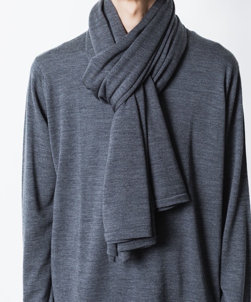 ストール マフラー × JOHN SMEDLEY MERINO EXTRAFINE WIDE STOLE メンズの画像