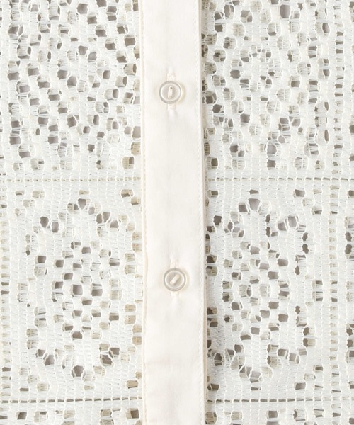 「HONEYSUCKLE ROSE」 半袖シャツ X-LARGE オフホワイト レディース_画像6