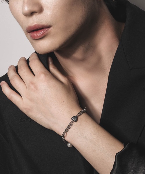 muku ブレスレット BRACELET/POINT STONE×PEARL メンズ レディース