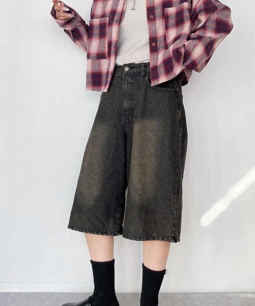 AS KNOW AS（アズノゥアズ） ハーフパンツ ワイドパンツ ジーンズ