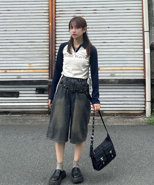 AS KNOW AS（アズノゥアズ） ハーフパンツ ワイドパンツ ジーンズ 