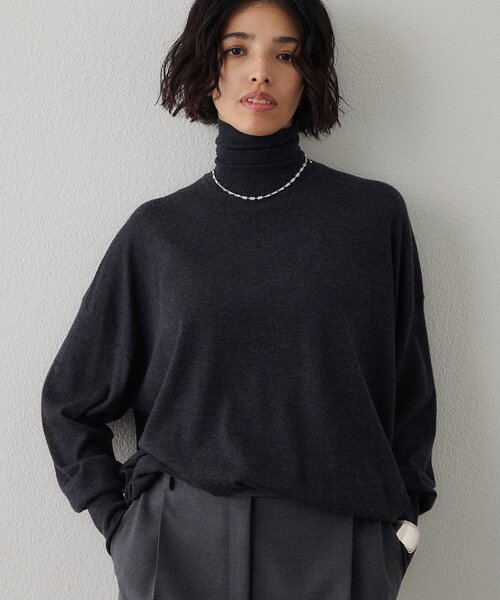 whim Gazette ニット　黒 Whim Gazette（ウィム ガゼット） ニット セーター Gハンドニットプル