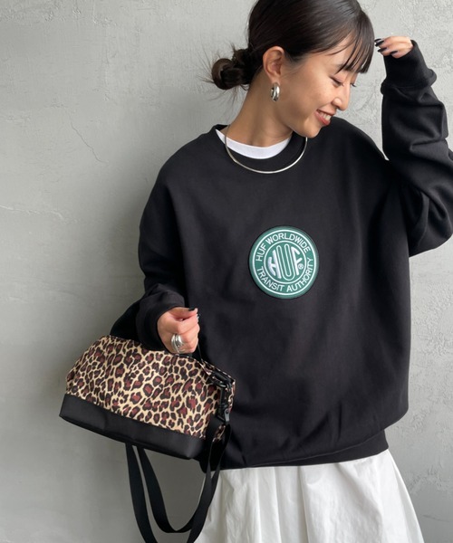 HUF（ハフ） トレーナー スウェット TRANSIT AUTHORITY サークル刺繍