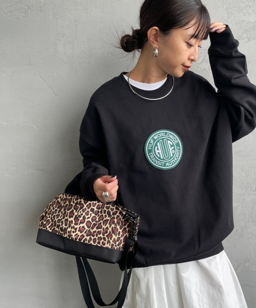 HUF（ハフ） トレーナー スウェット TRANSIT AUTHORITY サークル刺繍